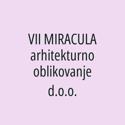 VII MIRACULA arhitekturno oblikovanje d.o.o. - Logotip