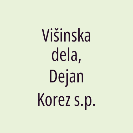 Višinska dela, Dejan Korez s.p. - Logotip