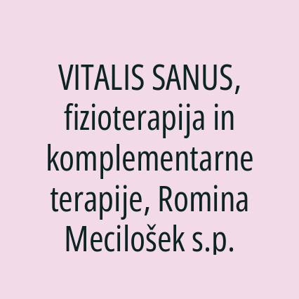 VITALIS SANUS, fizioterapija in komplementarne terapije, Romina Mecilošek s.p. - Logotip