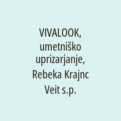 VIVALOOK, umetniško uprizarjanje, Rebeka Krajnc Veit s.p. - Logotip