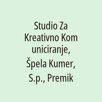 Studio Za Kreativno Komuniciranje, Špela Kumer, S.p., Premik