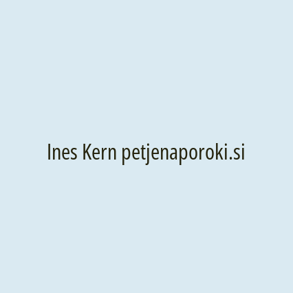 Ines Kern petjenaporoki.si