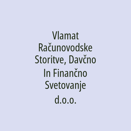 Vlamat Računovodske Storitve, Davčno In Finančno Svetovanje d.o.o. - Logotip