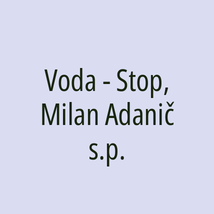 Voda - Stop, Milan Adanič s.p. - Logotip