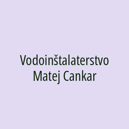 Vodoinštalaterstvo Matej Cankar - Logotip