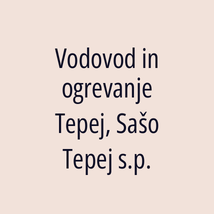 Vodovod in ogrevanje Tepej, Sašo Tepej s.p. - Logotip