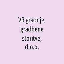 VR gradnje, gradbene storitve, d.o.o. - Logotip