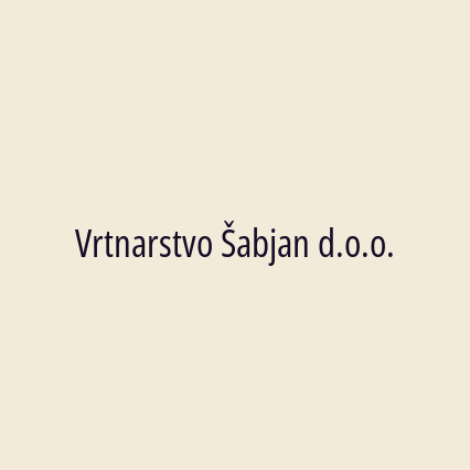 Vrtnarstvo Šabjan d.o.o. - Logotip