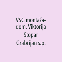 VSG montaža-dom, Viktorija Stopar Grabrijan s.p. - Logotip