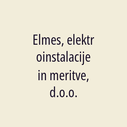 Elmes, elektroinstalacije in meritve, d.o.o.