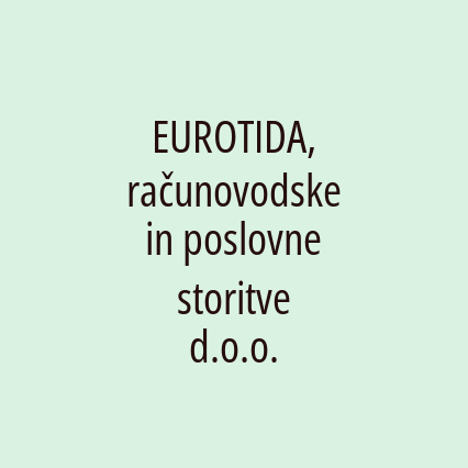 EUROTIDA, računovodske in poslovne storitve d.o.o.