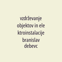 vzdrževanje objektov in elektroinstalacije branislav debevc - Logotip