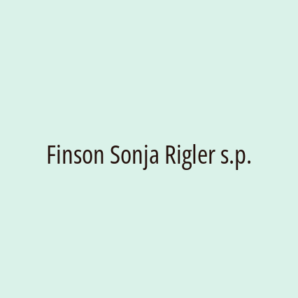 Finson Sonja Rigler s.p.