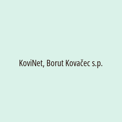 KoviNet, Borut Kovačec s.p.