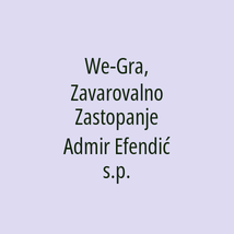 We-Gra, Zavarovalno Zastopanje Admir Efendić s.p. - Logotip