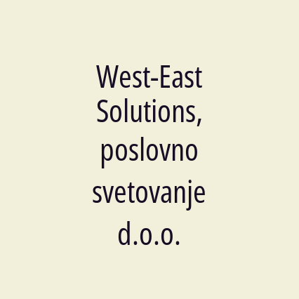 West-East Solutions, poslovno svetovanje d.o.o. - Logotip