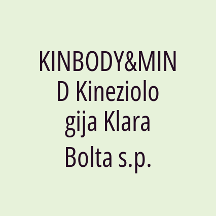 KINBODY&MIND Kineziologija Klara Bolta s.p.