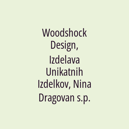 Woodshock Design, Izdelava Unikatnih Izdelkov, Nina Dragovan s.p. - Logotip