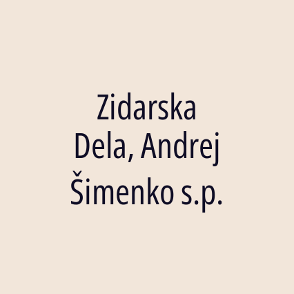 Zidarska Dela, Andrej Šimenko s.p.