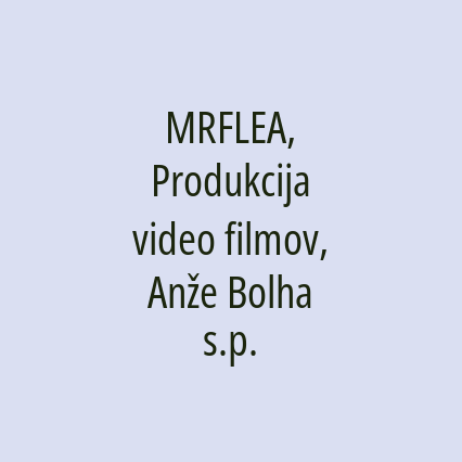 MRFLEA, Produkcija video filmov, Anže Bolha s.p.