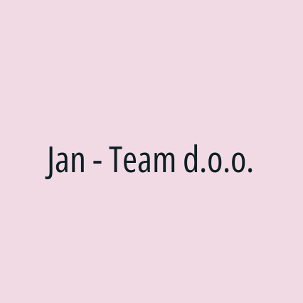 Jan - Team d.o.o.