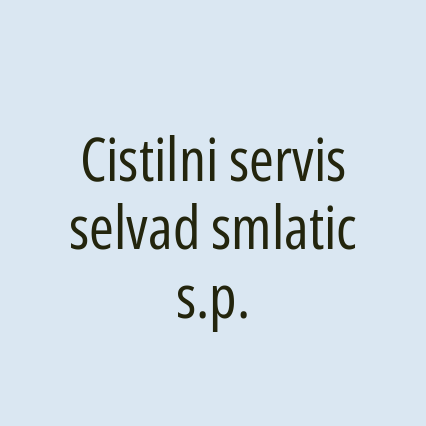 Cistilni servis selvad smlatic s.p.