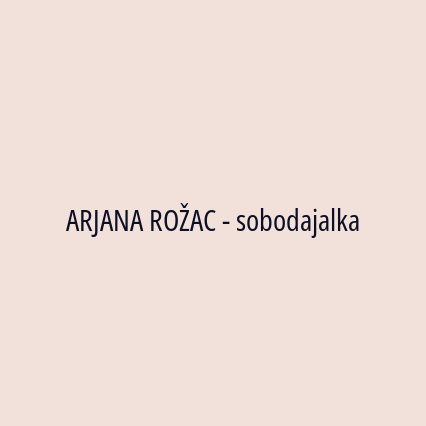 ARJANA ROŽAC - sobodajalka - Logotip