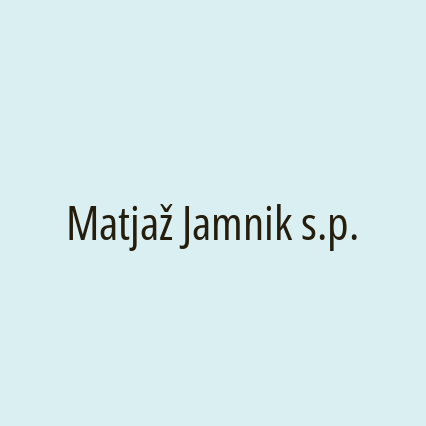 Matjaž Jamnik s.p.