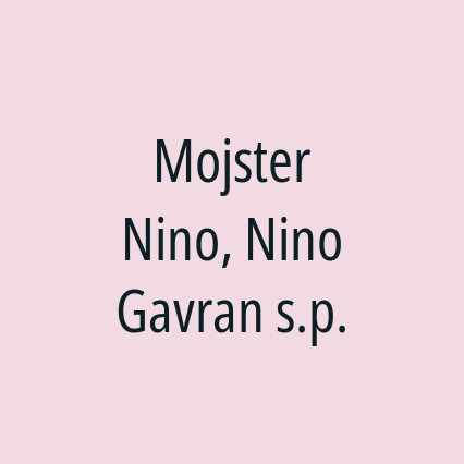 Mojster Nino, Nino Gavran s.p.