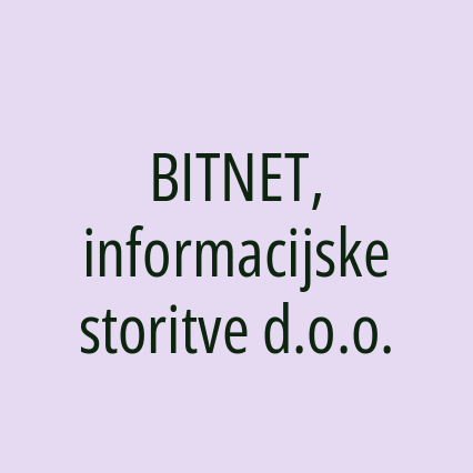 BITNET, informacijske storitve d.o.o.