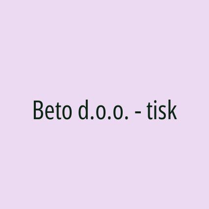 Beto d.o.o. - tisk