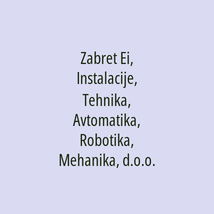 Zabret Ei, Instalacije, Tehnika, Avtomatika, Robotika, Mehanika, d.o.o. - Logotip