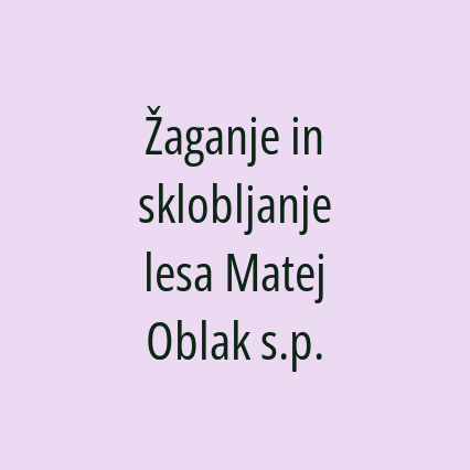 Žaganje in sklobljanje lesa Matej Oblak s.p. - Logotip