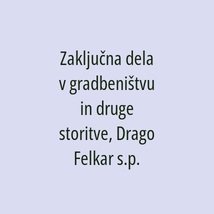 Zaključna dela v gradbeništvu in druge storitve, Drago Felkar s.p. - Logotip