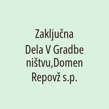 Zaključna Dela V Gradbeništvu,Domen Repovž s.p. - Logotip