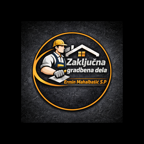 ZAKLJUČNA GRADBENA DELA, Ermin Mahalbašić, s.p. - Logotip