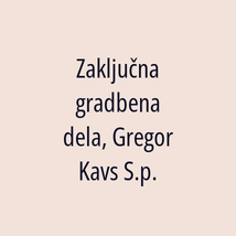 Zaključna gradbena dela, Gregor Kavs S.p. - Logotip