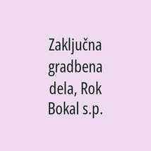 Zaključna gradbena dela, Rok Bokal s.p. - Logotip