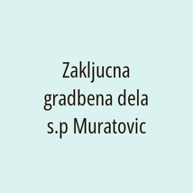 Zakljucna gradbena dela s.p Muratovic - Logotip