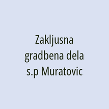 Zakljusna gradbena dela s.p Muratovic - Logotip