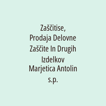 Zaščitise, Prodaja Delovne Zaščite In Drugih Izdelkov Marjetica Antolin s.p. - Logotip