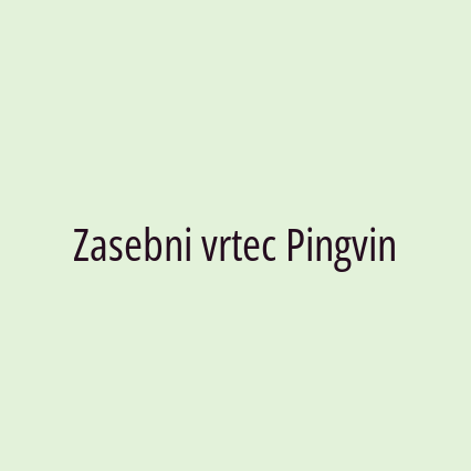 Zasebni vrtec Pingvin - Logotip