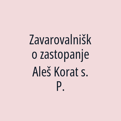 Zavarovalniško zastopanje Aleš Korat s. P. - Logotip