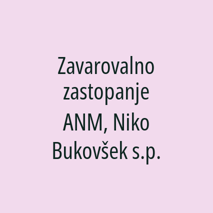 Zavarovalno zastopanje ANM, Niko Bukovšek s.p. - Logotip