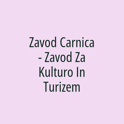 Zavod Carnica - Zavod Za Kulturo In Turizem - Logotip