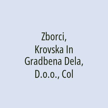 Zborci, Krovska In Gradbena Dela, D.o.o., Col - Logotip