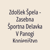 Zdolšek Špela - Zasebna Športna Delavka V Panogi Konjeništvo - Logotip
