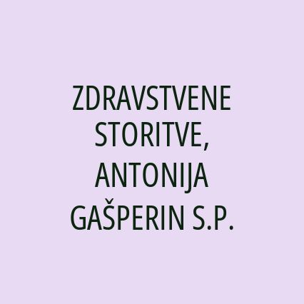 ZDRAVSTVENE STORITVE, ANTONIJA GAŠPERIN S.P. - Logotip