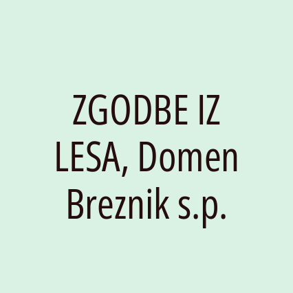 ZGODBE IZ LESA, Domen Breznik s.p. - Logotip