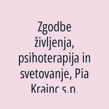 Zgodbe življenja, psihoterapija in svetovanje, Pia Krajnc s.p. - Logotip